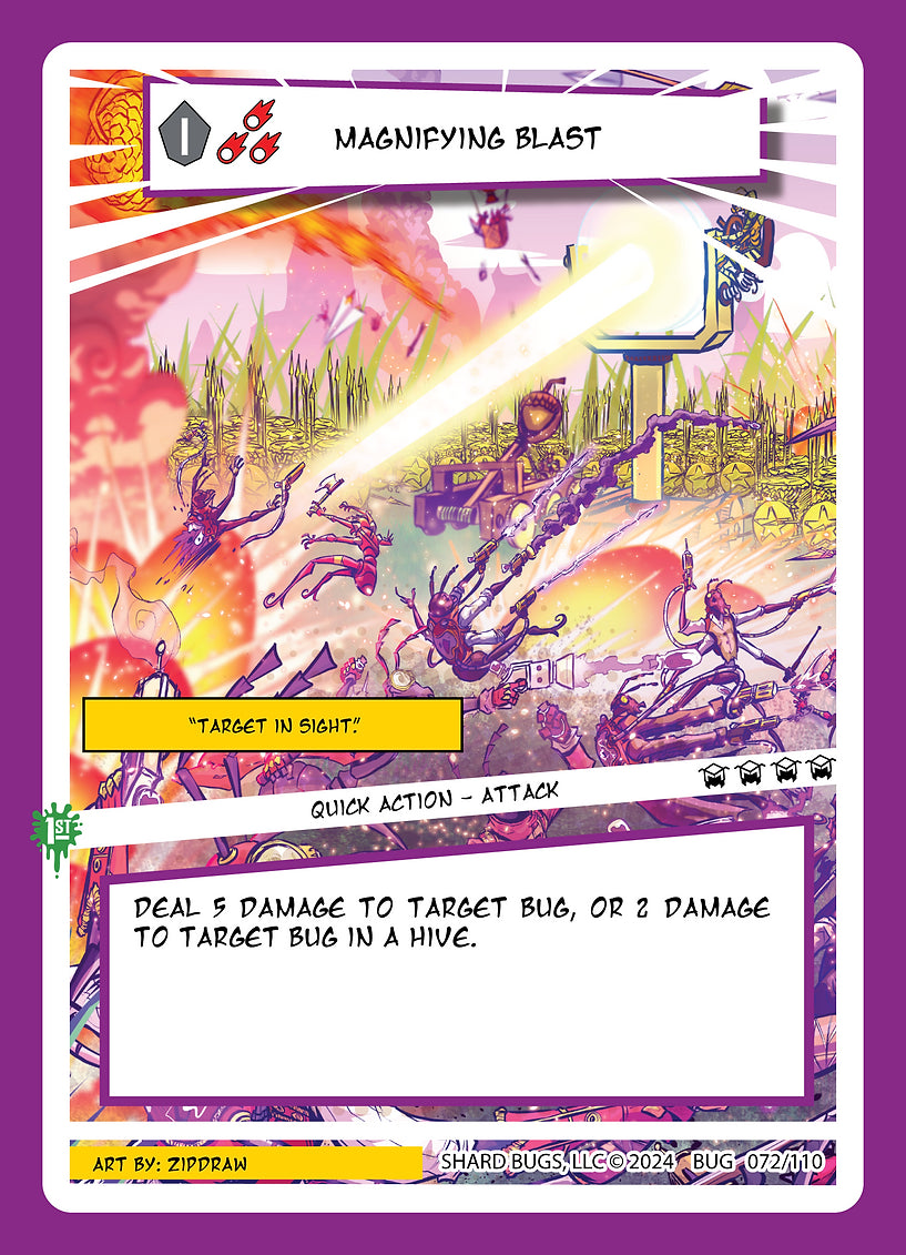 Magnifying Blast 072/110 - Uncommon - Shard Bugs 1st Edition