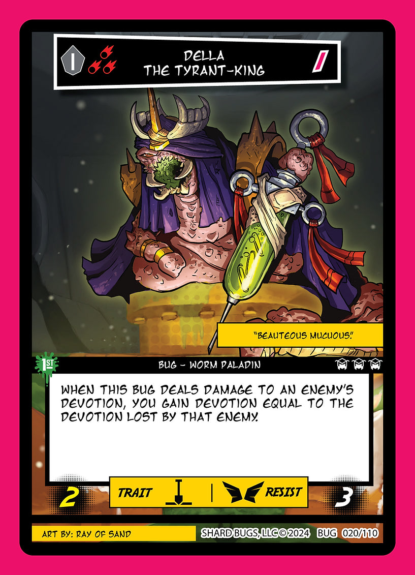 Della The Tyrant-King 020/110 - Rare Foil - - Shard Bugs 1st Edition