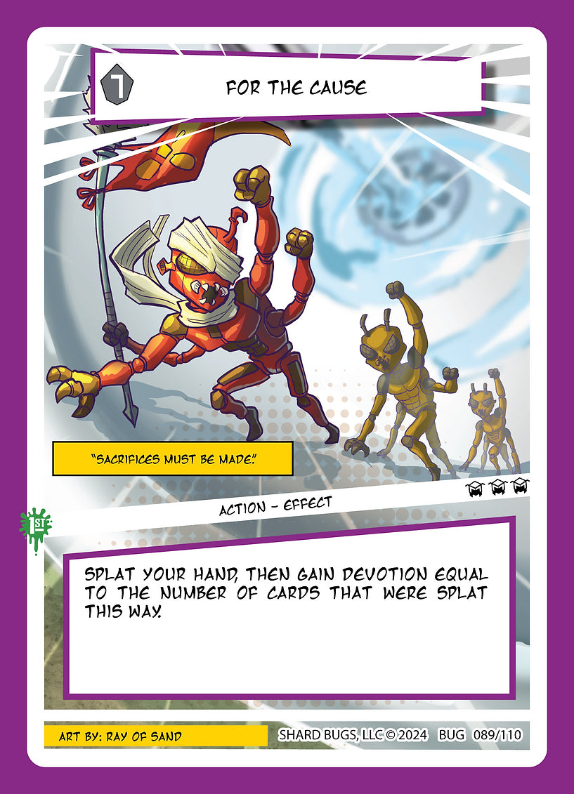 For the Cause 089/110 - Rare Foil - Shard Bugs 1st Edition