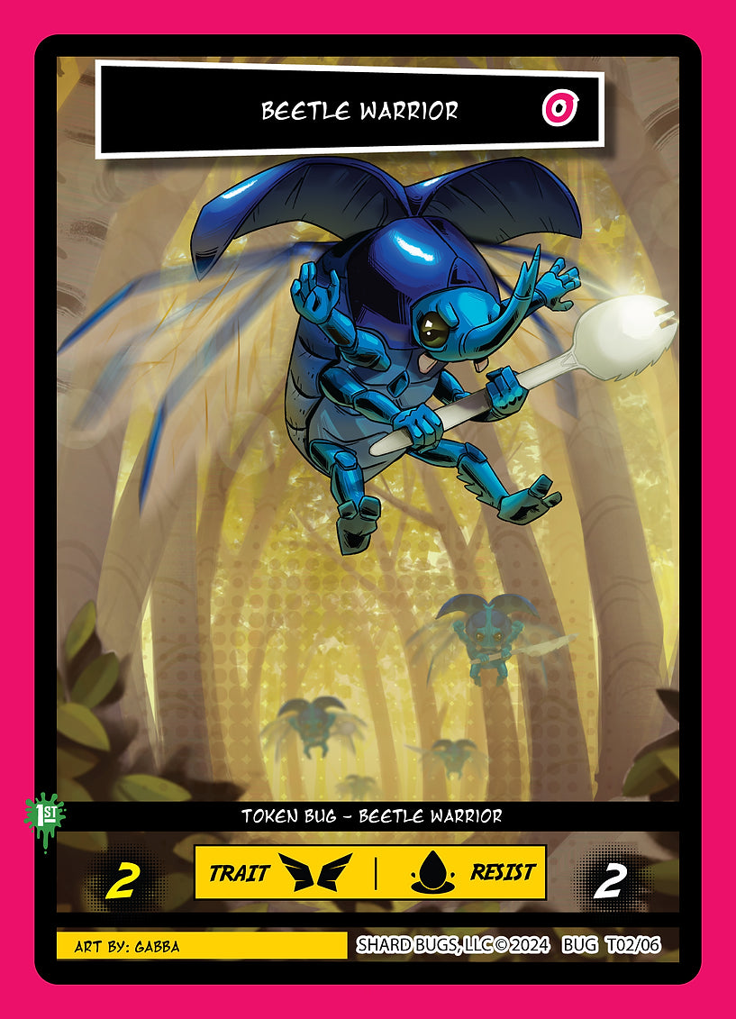 Beetle Warrrior T02/06 - Token - Shard Bugs 1st Edition