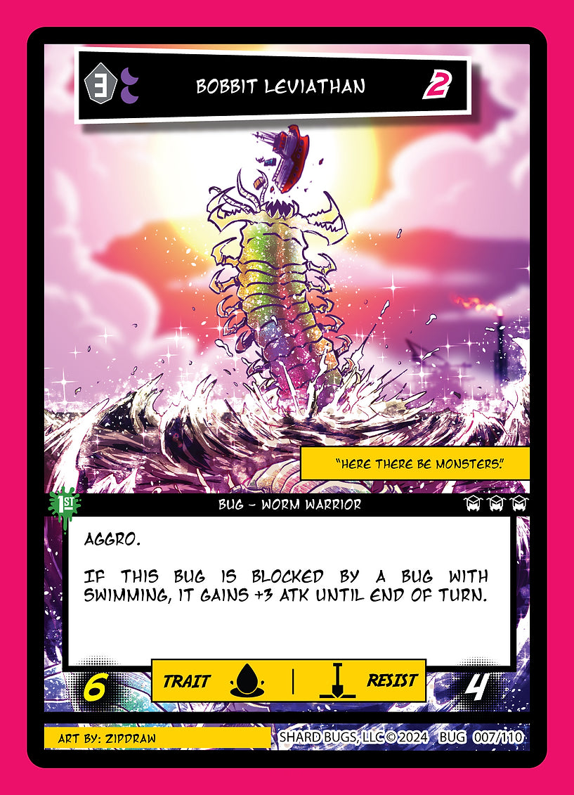 Bobbit Leviathan 007/110 - Rare Foil - Shard Bugs 1st Edition