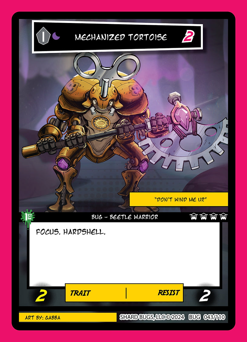 Mechanized Tortoise 043/110 - Uncommon - Shard Bugs 1st Edition