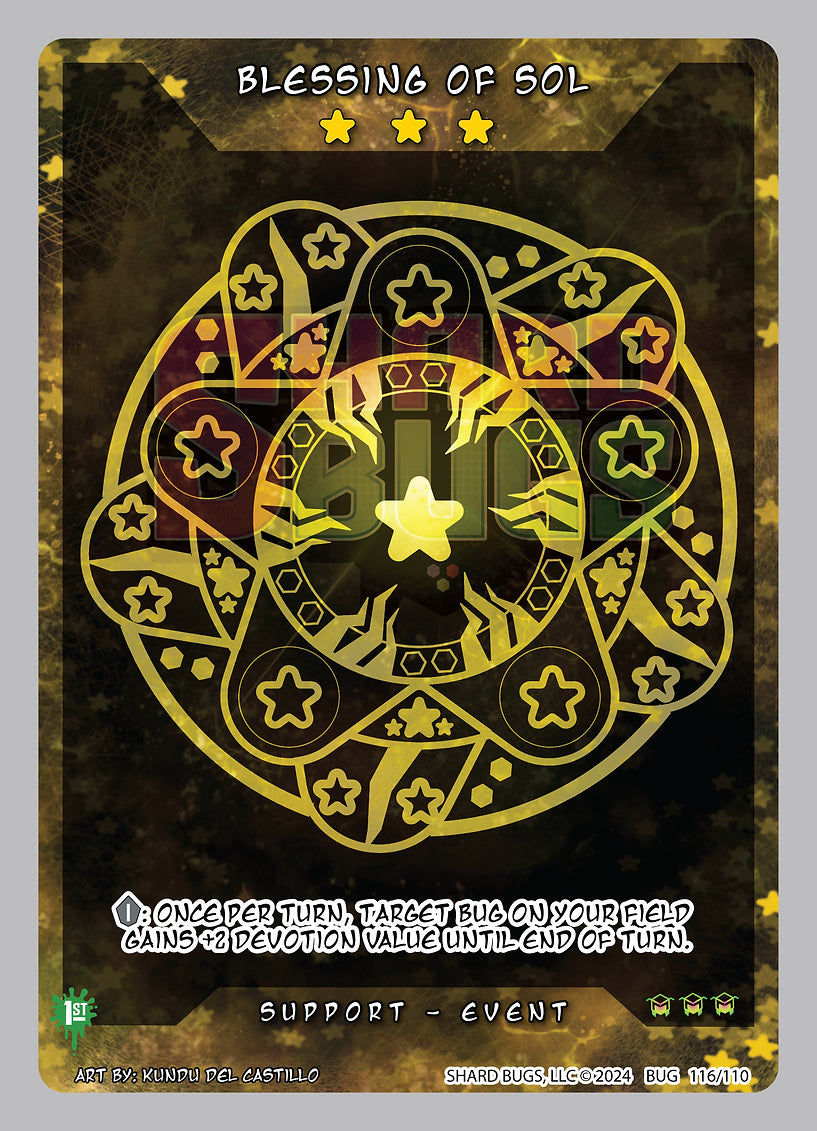 Blessing of Sol 116/110 - Secret Foil - Shard Bugs 1st Edition