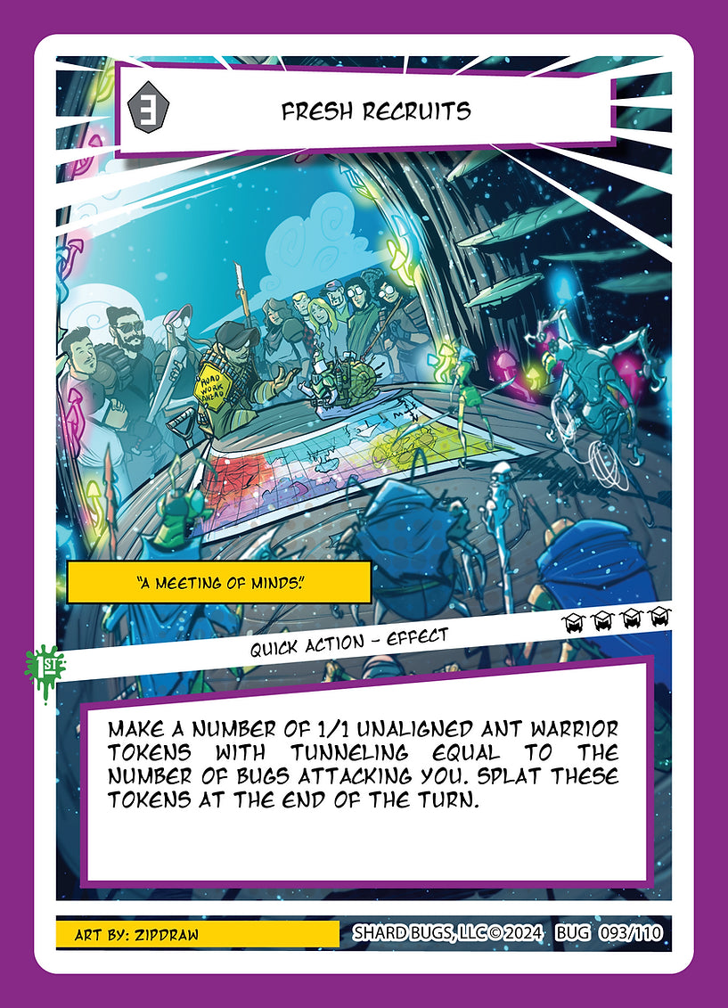 Fresh Recruits 093/110  - Uncommon  - Shard Bugs 1st Edition