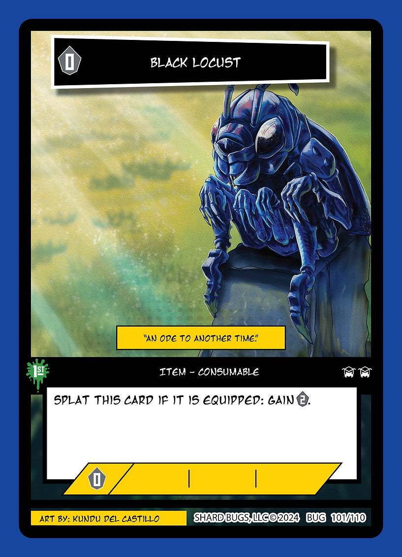 Black Locust 101/110 - Cosmic Rare Foil - Shard Bugs 1st Edition