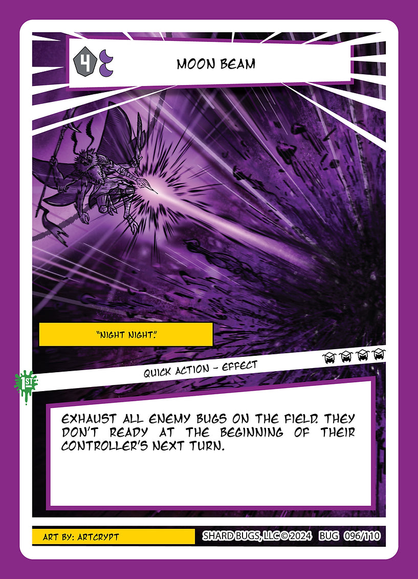 Moon Beam 096/110 - Uncommon - Shard Bugs 1st Edition