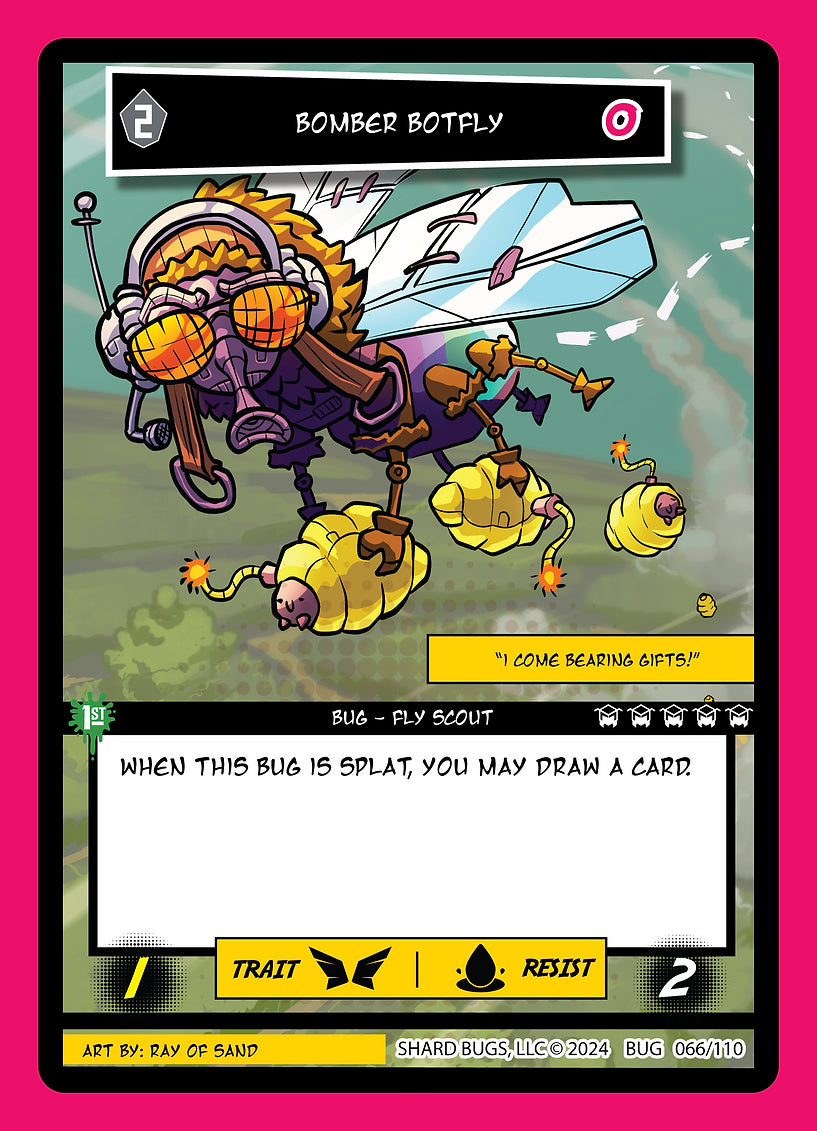 Bomber Botfly 066/110 - Common - Shard Bugs 1st Edition