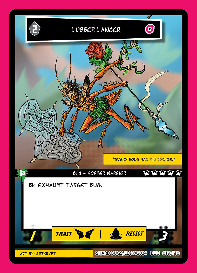 Lubber Lancer 019/110 - Common - Shard Bugs 1st Edition