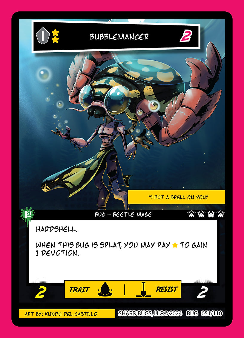 Bubblemancer 051/110 - Uncommon - Shard Bugs 1st Edition