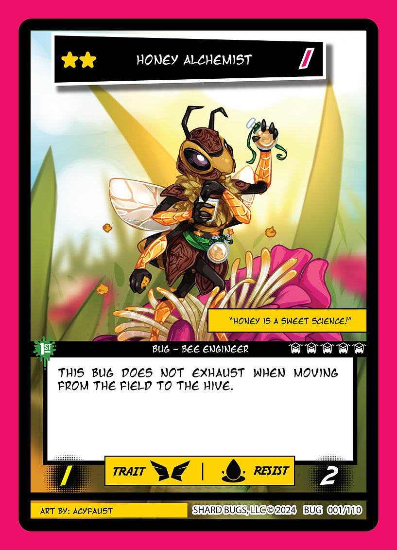 Honey Alchemist 001/110 - Common - Shard Bugs 1st Edition