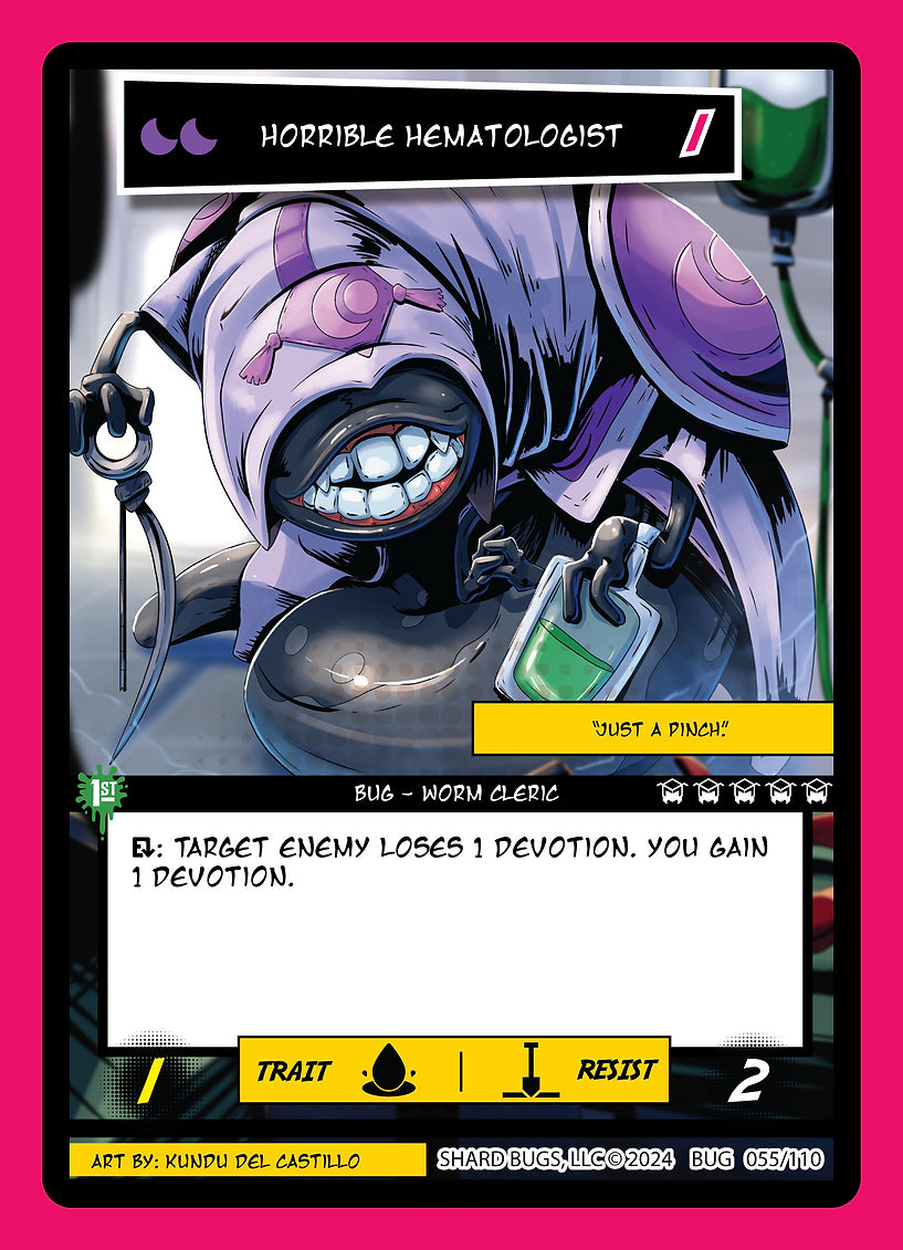 Horrible Hematologist 055/110 - Common - Shard Bugs 1st Edition