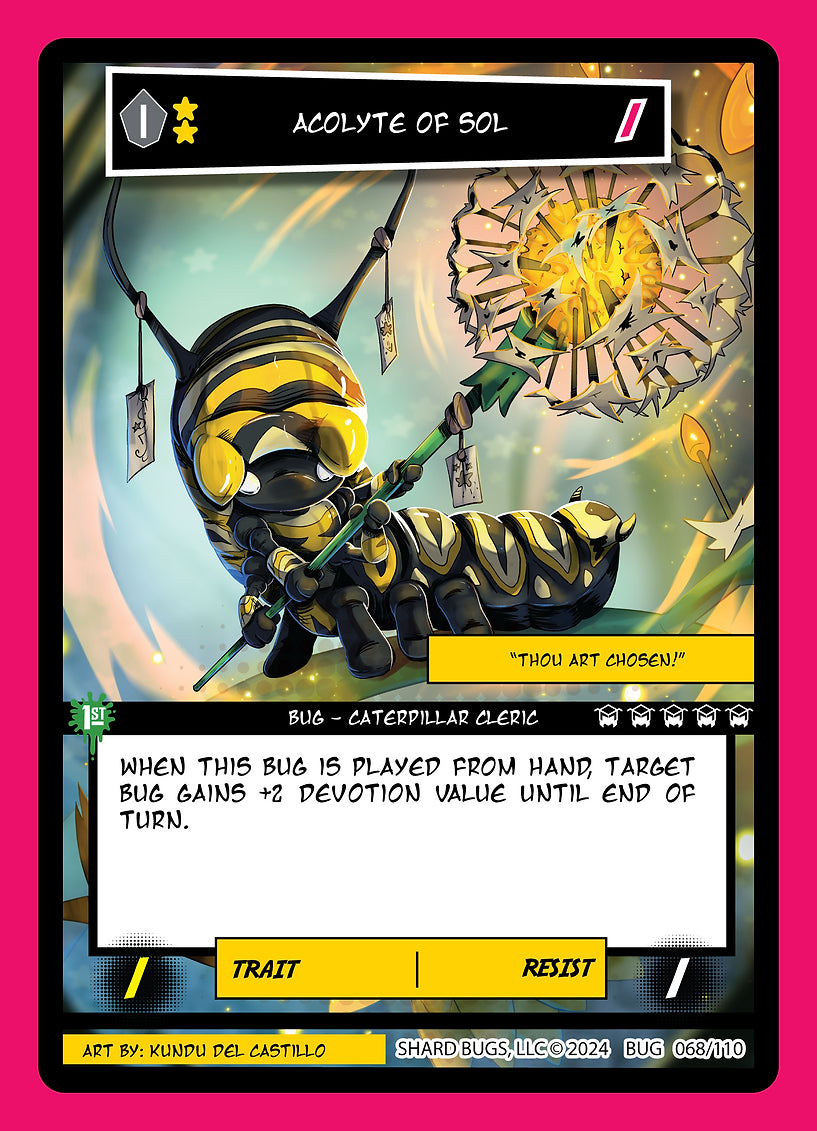 Acolyte of Sol 068/110 - Common - Shard Bugs 1st Edition