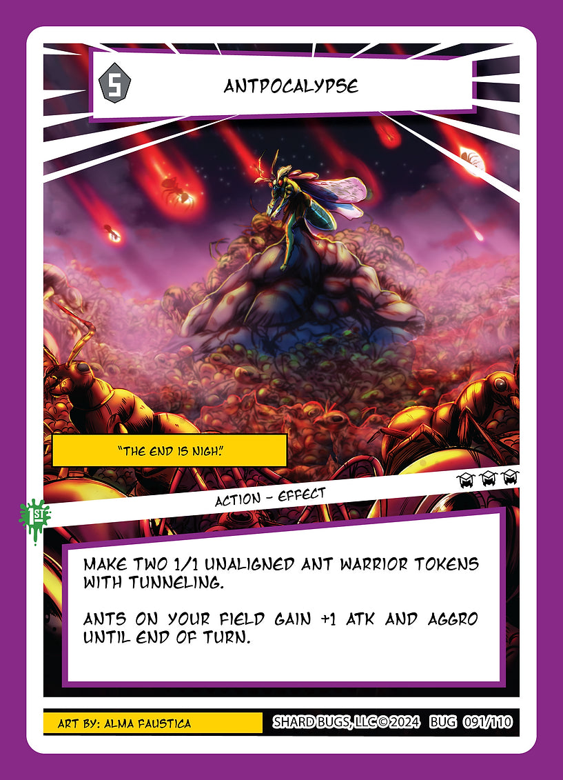 Antpocalypse 091/110 - Rare Foil - Shard Bugs 1st Edition