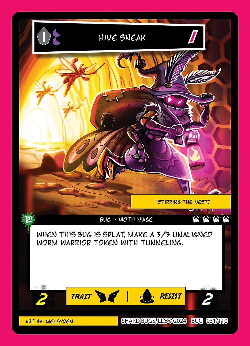 Hive Sneak 031/110 - Uncommon - Shard Bugs 1st Edition