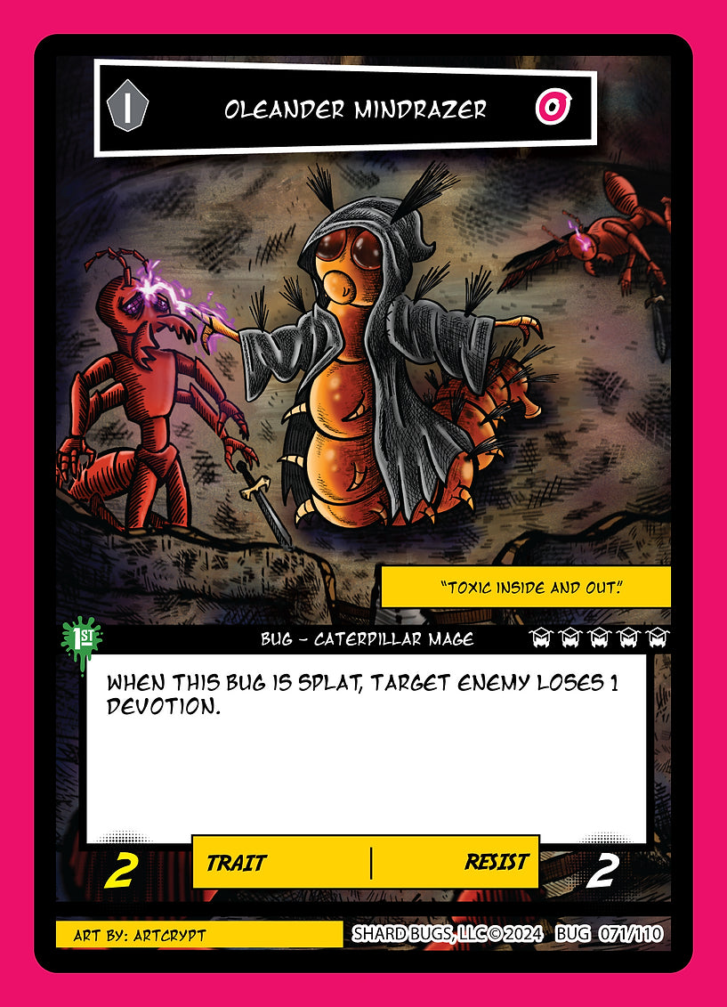 Oleander Mindrazer 071/110 - Common - Shard Bugs 1st Edition