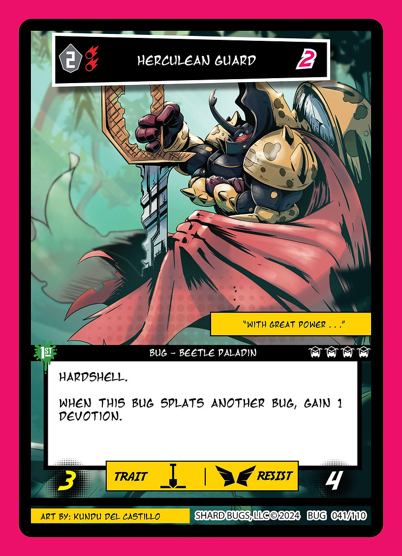 Herculean Guard 041/110 - Uncommon - Shard Bugs 1st Edition