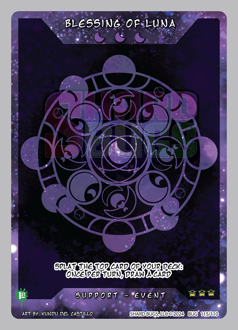 Blessing of Luna 115/110 - Secret Foil - Shard Bugs 1st Edition
