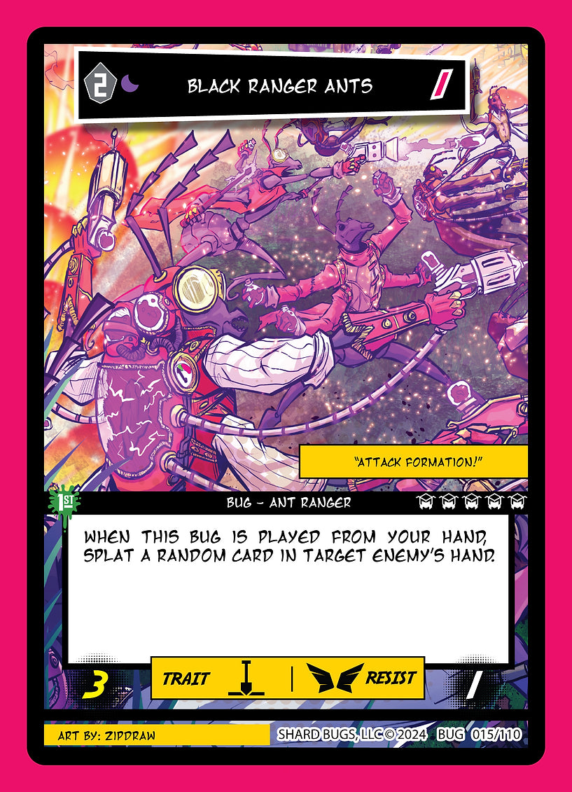 Black Ranger Ants 015/110 - Common - Shard Bugs 1st Edition