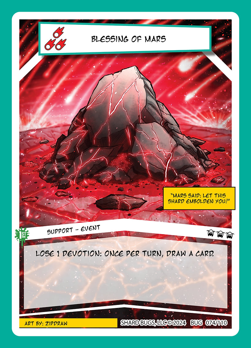 Blessing of Mars 074/110 - Rare Foil - Shard Bugs 1st Edition