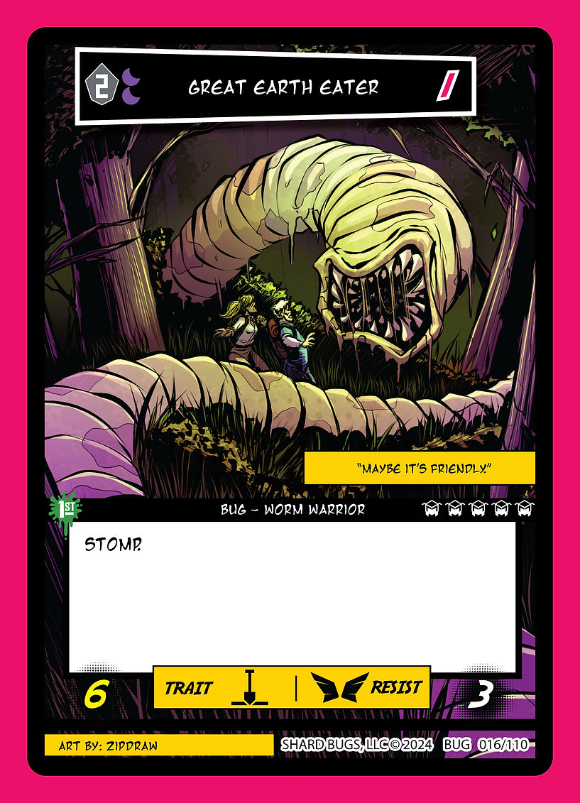 Great Earth Eater 016/110 - Common - Shard Bugs 1st Edition