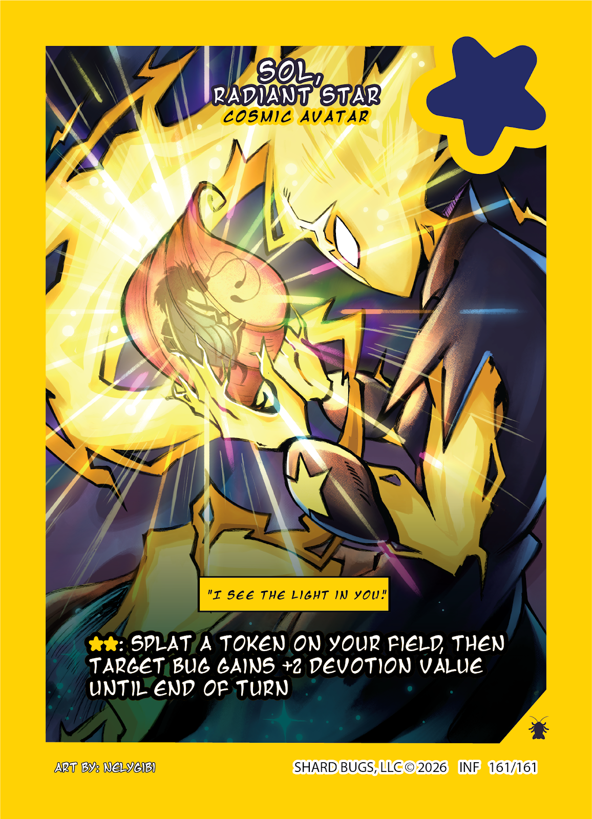 Sol, Radiant Star - Cosmic Avatar Foil 161