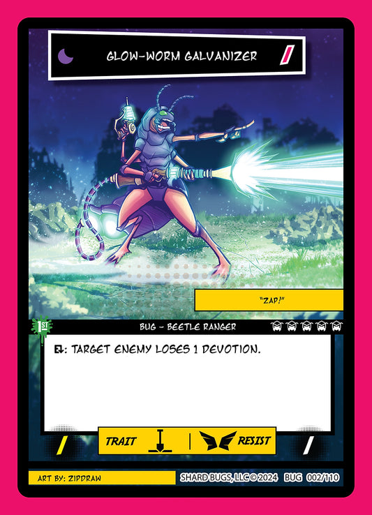 Glow-Worm Galvanizer 002/110 - Common  - Shard Bugs 1st Edition