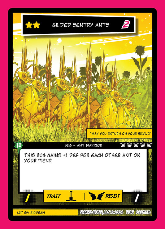 Gilded Sentry Ants 025/110 - Common  - Shard Bugs 1st Edition