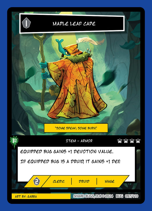 Maple Leaf Cape 097/110  - Uncommon  - Shard Bugs 1st Edition