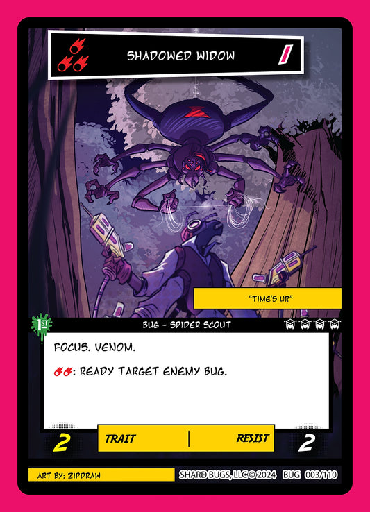 Shadowed Widow 003/110 - Uncommon  - Shard Bugs 1st Edition