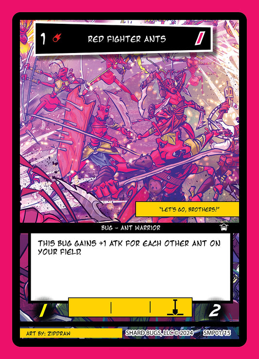 Red Fighter Ants Sample 01/15 Non Foil Shard Bugs