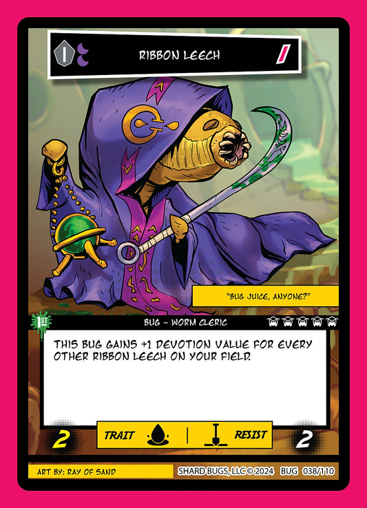 Ribbon Leech 038/110 - Common  - Shard Bugs 1st Edition