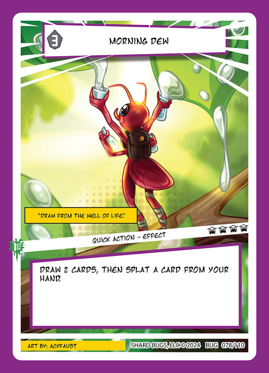 Morning Dew 078/110  - Uncommon  - Shard Bugs 1st Edition