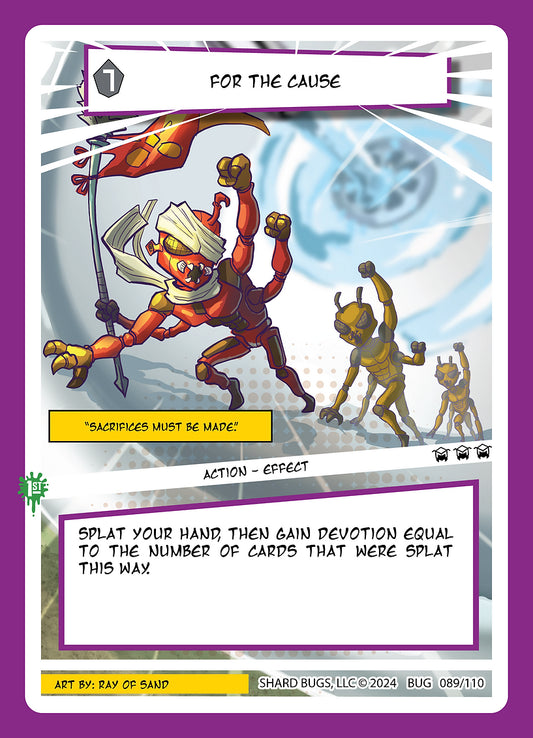For the Cause 089/110 - Rare Foil  - Shard Bugs 1st Edition