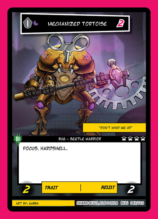 Mechanized Tortoise 043/110  - Uncommon  - Shard Bugs 1st Edition