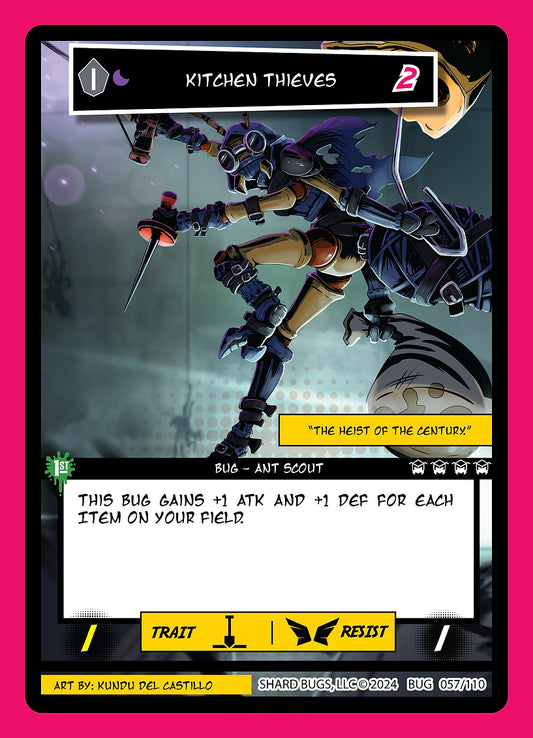Kitchen Thieves 057/110  - Uncommon  - Shard Bugs 1st Edition