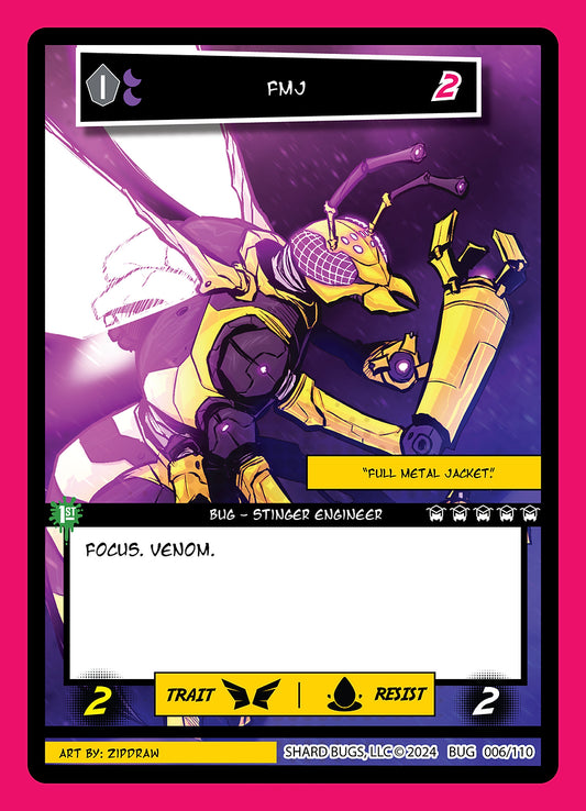 FMJ 006/110 - Common  - Shard Bugs 1st Edition