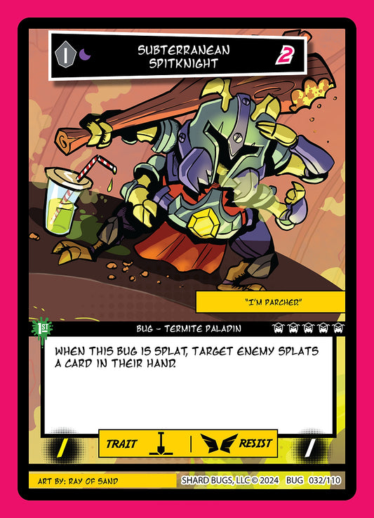 Subterranean Spinknight 032/110 - Common  - Shard Bugs 1st Edition