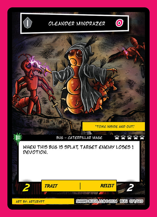 Oleander Mindrazer 071/110 - Common  - Shard Bugs 1st Edition