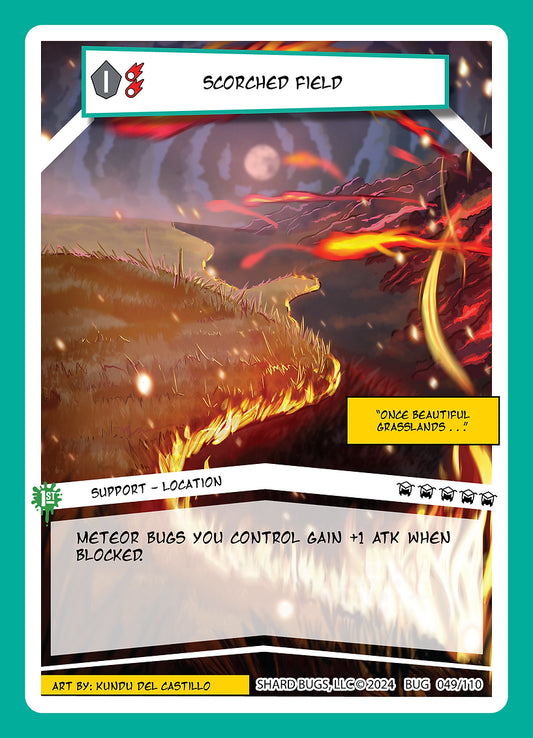 Scorched Field 049/110 - Common  - Shard Bugs 1st Edition