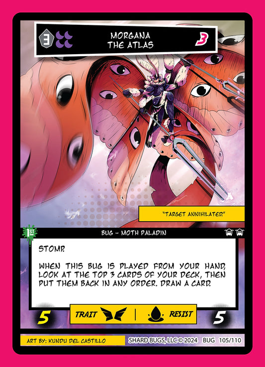 Morgana The Atlas 105/110 Cosmic Rare Foil  - Shard Bugs 1st Edition