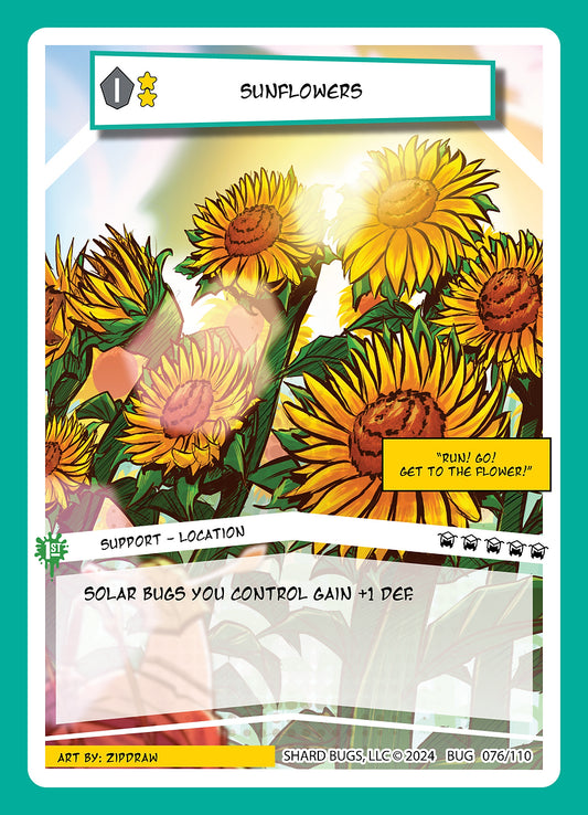 Sunflowers 076/110  - Common  - Shard Bugs 1st Edition