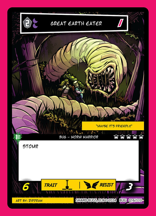 Great Earth Eater 016/110 - Common  - Shard Bugs 1st Edition