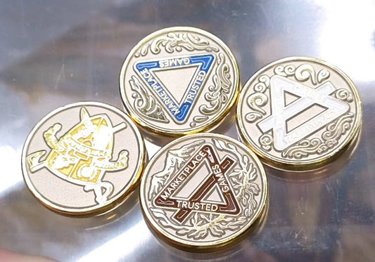 4 Elemental Coins (1 of each)