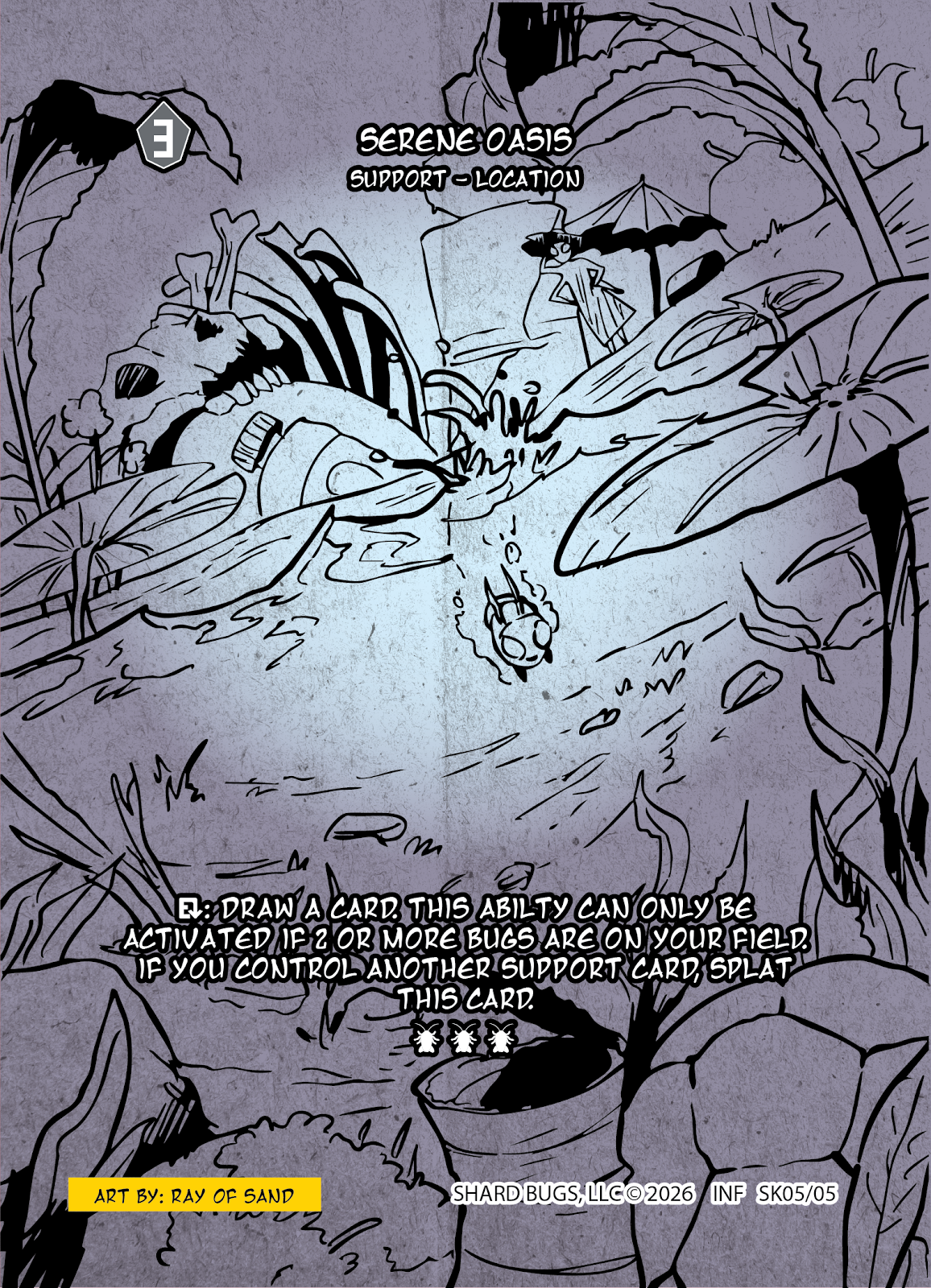 Serene Oasis - Sketch Rare SK05