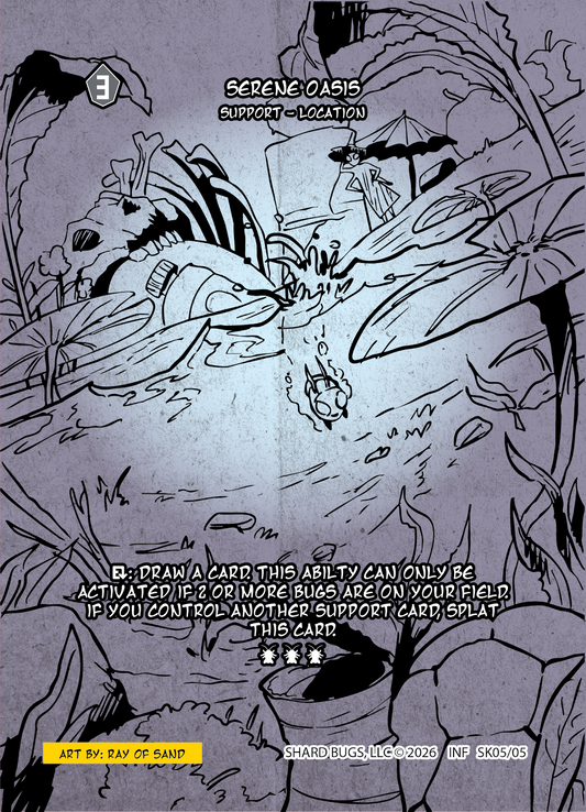 Serene Oasis - Sketch Rare SK05